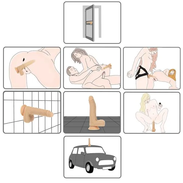 Naked Addiction The Freak 7.5" Vibrating, Rotating and Thrusting Dong