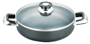 Non-stick Coating Low Pot  with Glass Lid Cover
