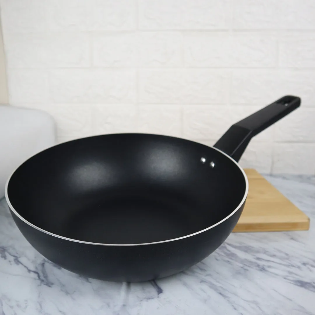 Non Stick Deep Fry Pan without Lid - Black