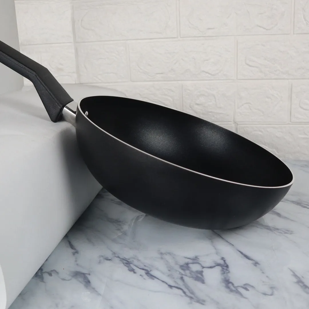 Non Stick Deep Fry Pan without Lid - Black