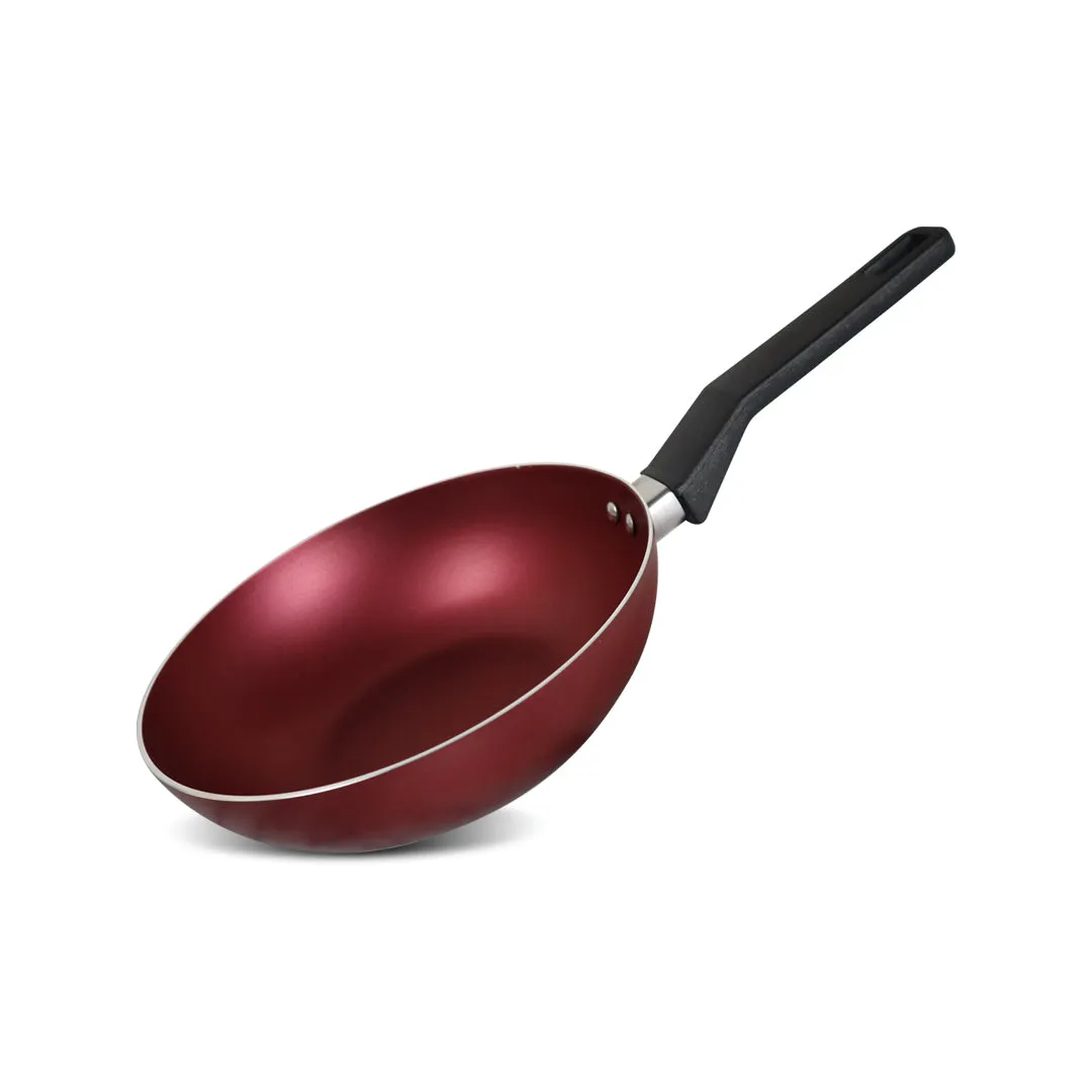 Non Stick Deep Fry Pan without Lid - Red