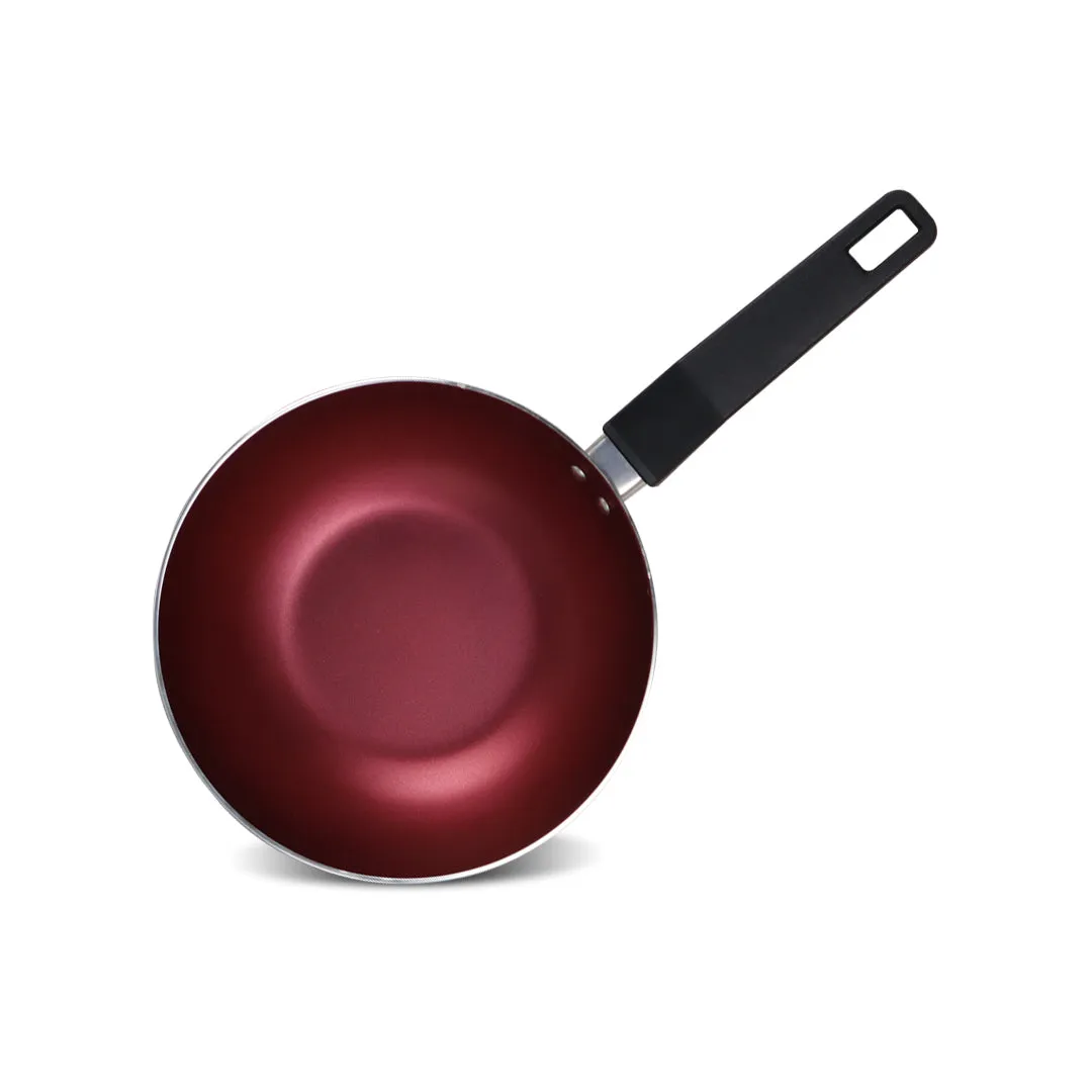 Non Stick Deep Fry Pan without Lid - Red