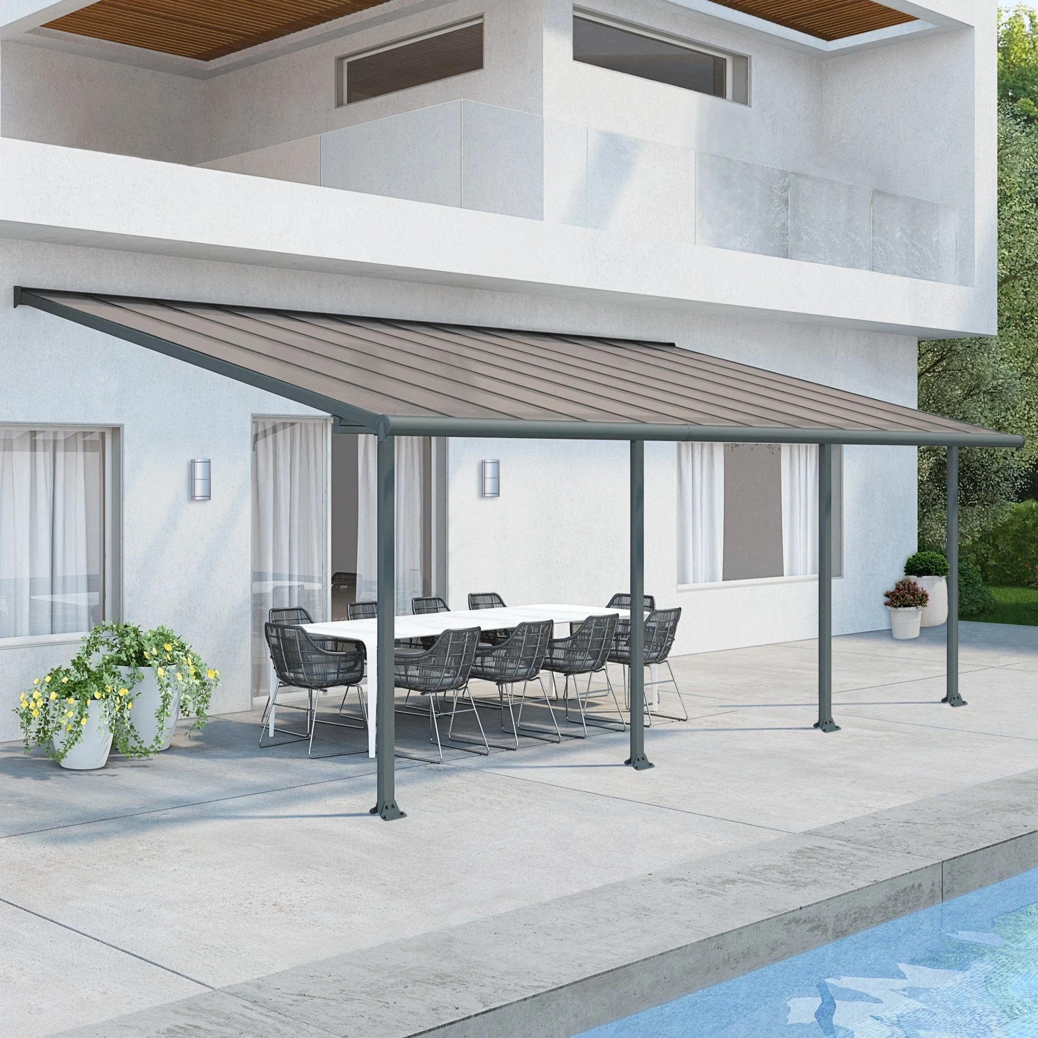 Palram - Canopia | Olympia Patio Cover - Gray