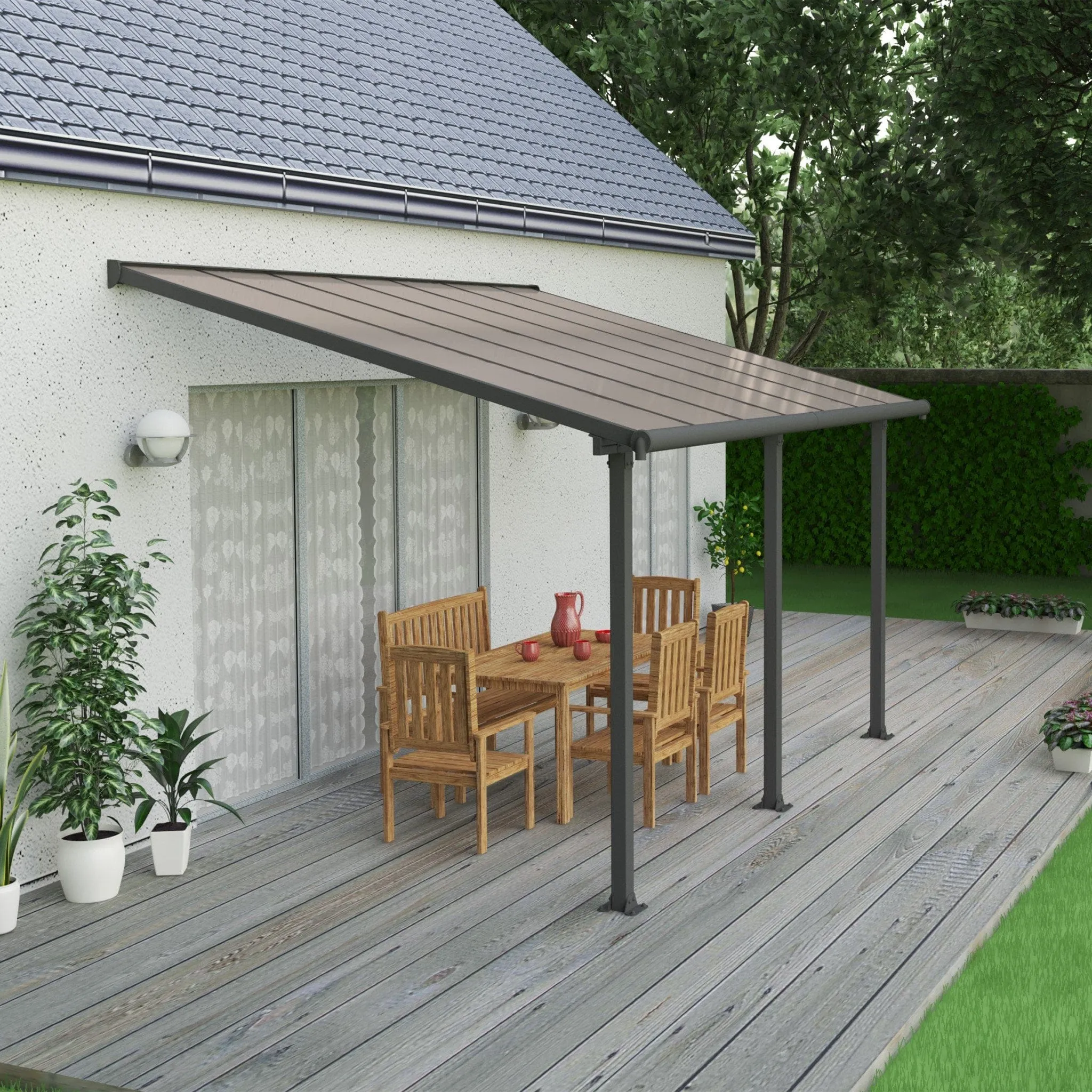 Palram - Canopia | Olympia Patio Cover - Gray