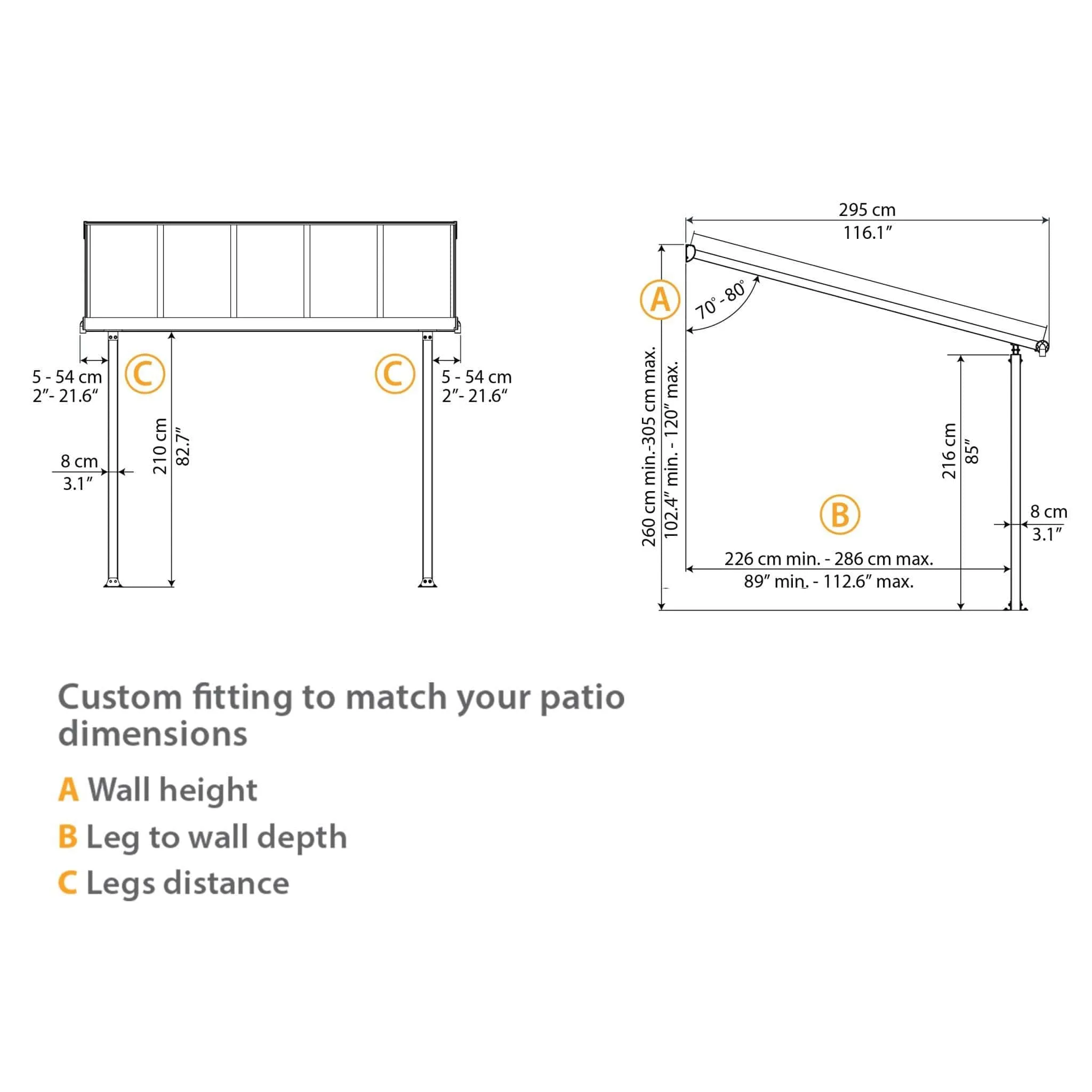 Palram - Canopia | Olympia Patio Cover - Gray