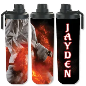 Personalized Sports 30oz Double Walled Stainless Steel Bottle - Martial Arts
