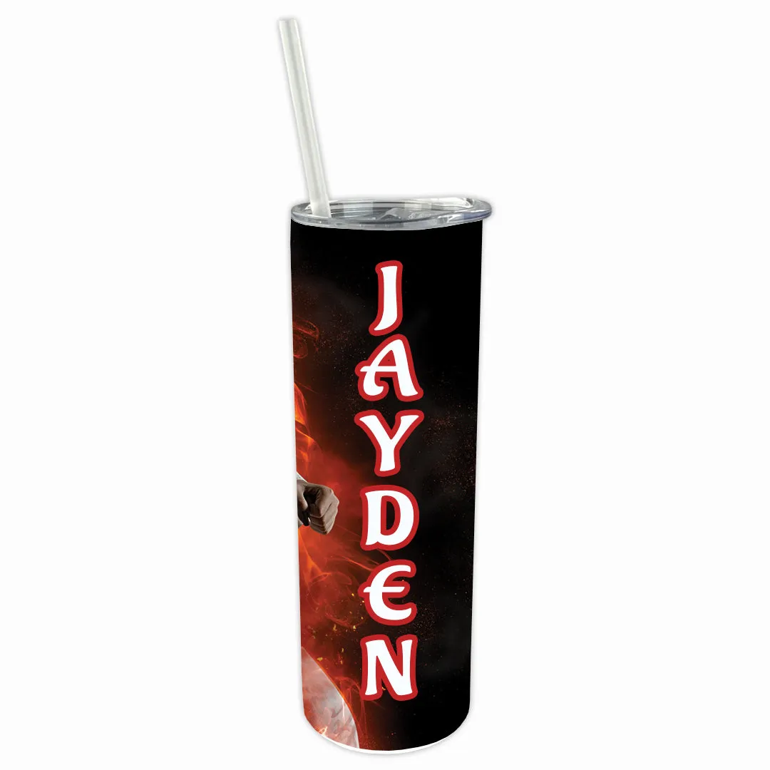 Personalized Sports 30oz Double Walled Stainless Steel Bottle - Martial Arts
