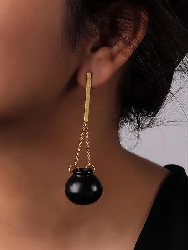 Pyau Terracotta Earrings Black