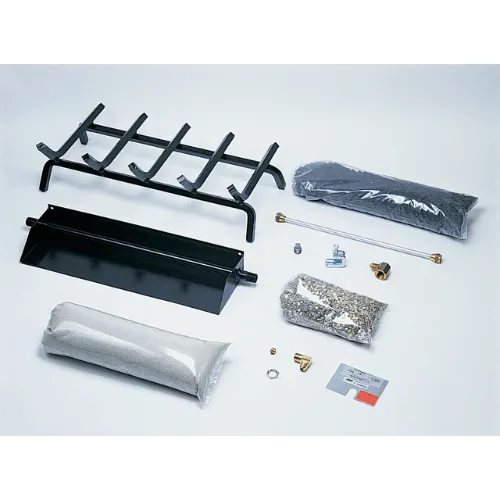 Rasmussen 24" Flaming Ember Vented Burner and Grate Hearth Kit