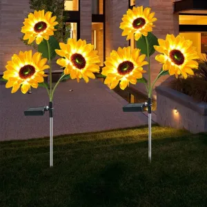 Solar Sunflowers & Rose Lights: Bring Beauty & Brightness to Your Home & Garden!