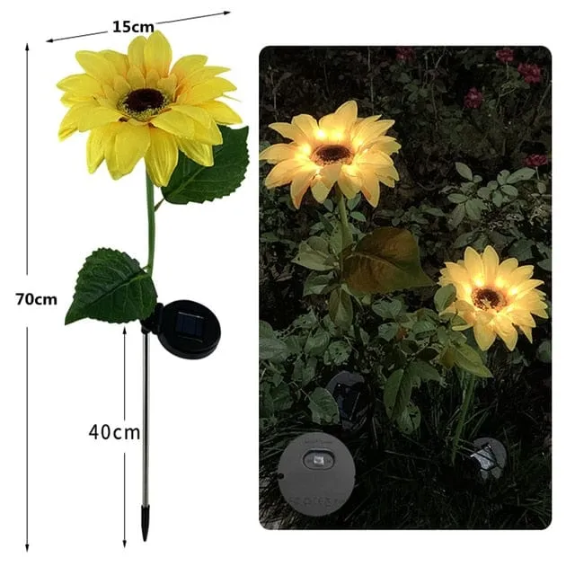 Solar Sunflowers & Rose Lights: Bring Beauty & Brightness to Your Home & Garden!