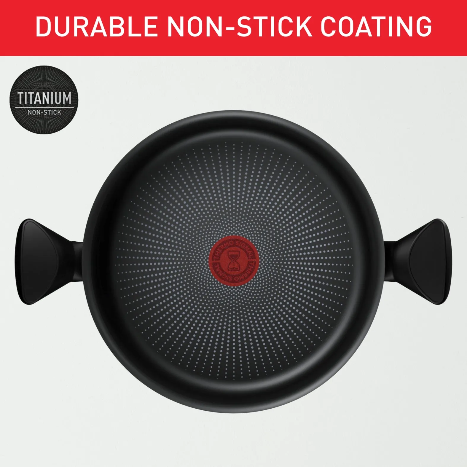 Tefal React Induction Non-Stick Stewpot   Lid 24cm/4.5L