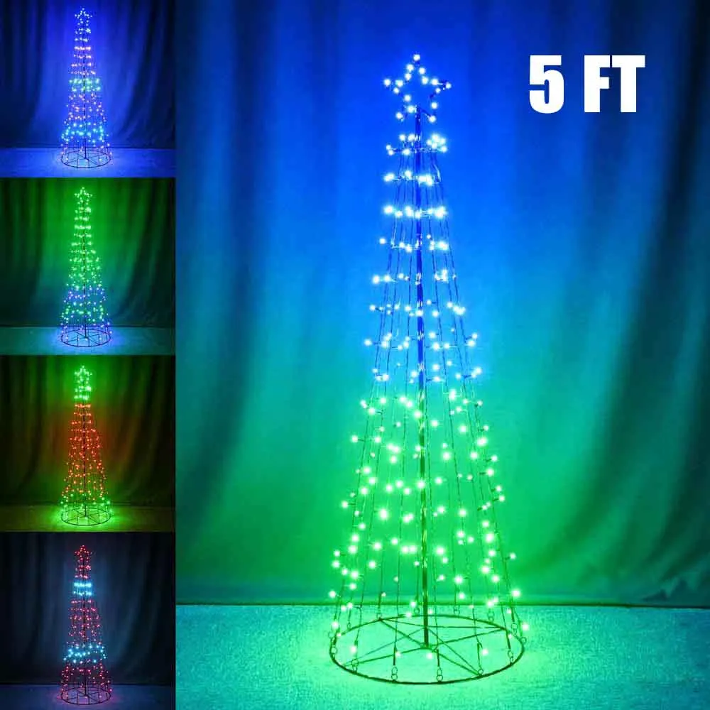 TheLAShop Multicolor Light Show Christmas Tree APP Control