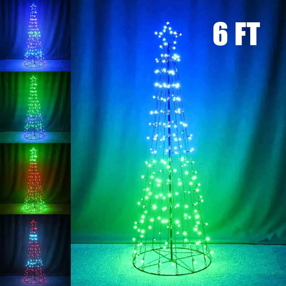 TheLAShop Multicolor Light Show Christmas Tree APP Control