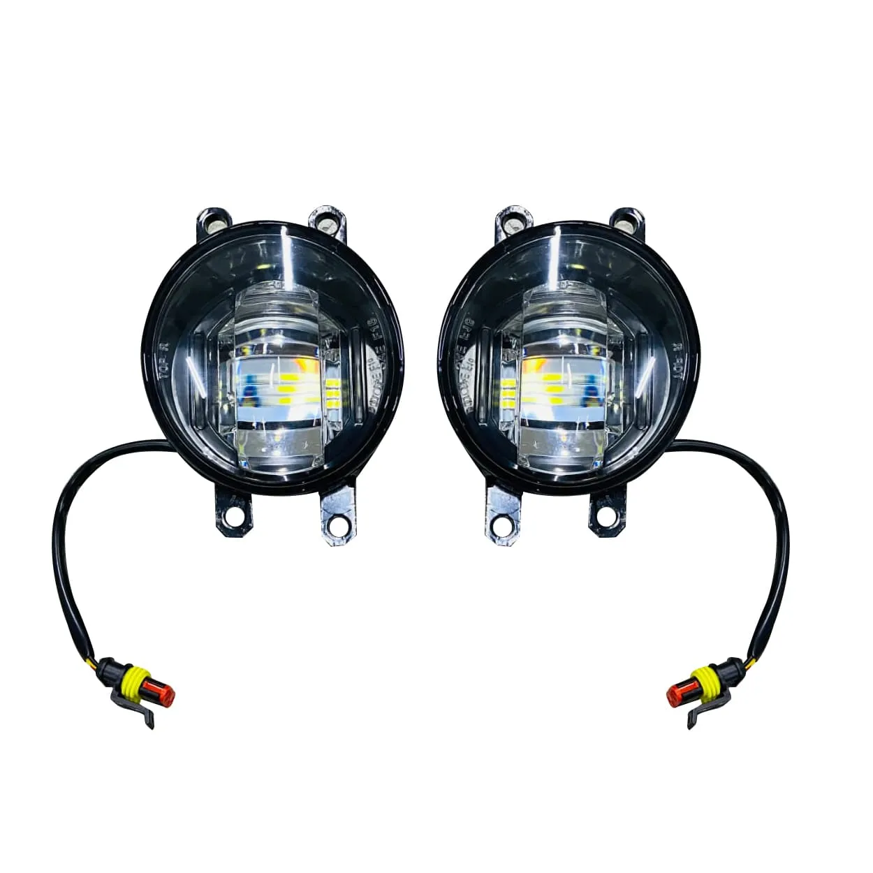 Toyota Vitz DLAA Fog Lamps Bumper Light With Chrome TY496 - Model 2011-2014