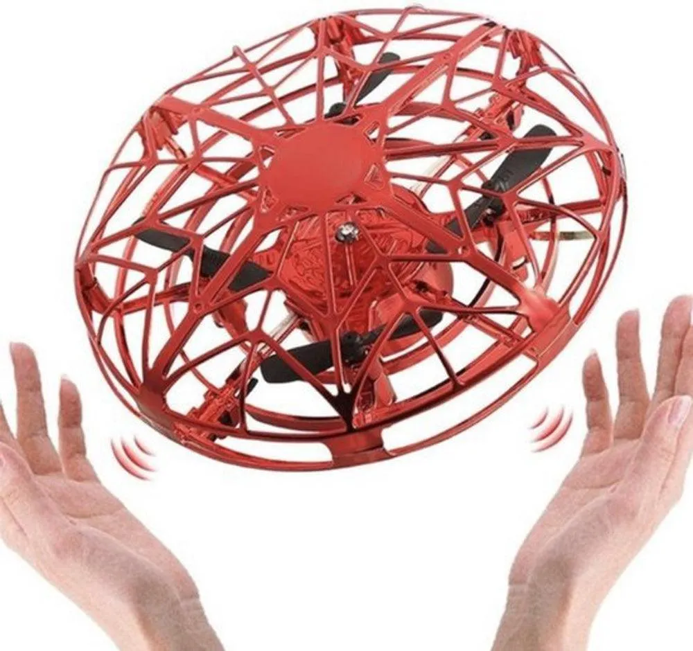 UFO Drone Flying Spinner Hand Operated Sensor Mini Drone Toy for Boys Girls