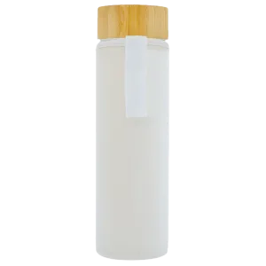 Venice Glass Water Bottle With Bamboo Lid